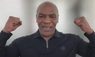 Mike Tyson flexes his arms while showing slimmer physique ahead of potential Floyd Mayweather fight