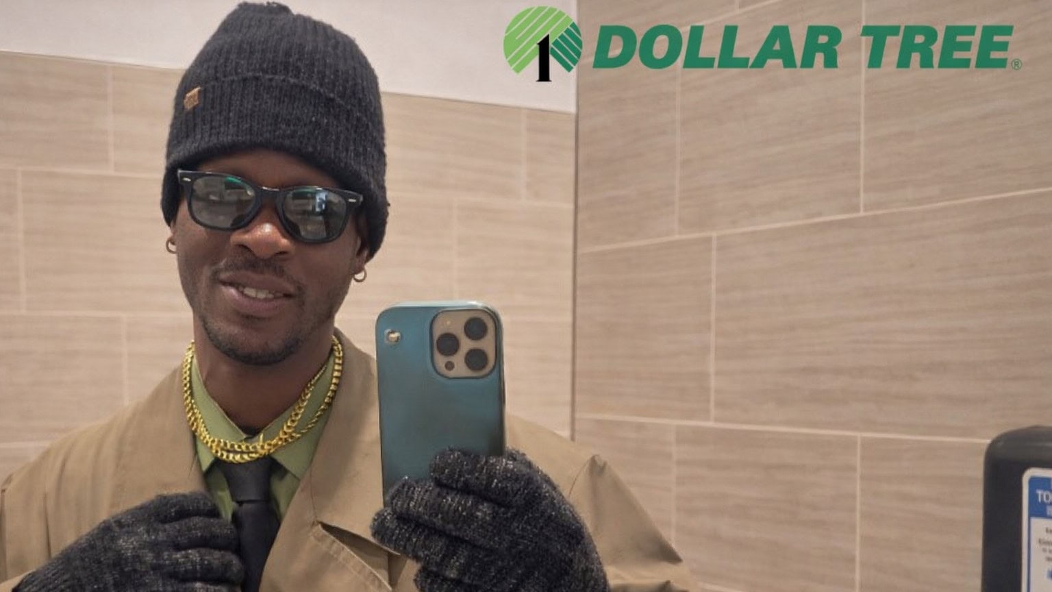 Marsellos Wilder in a video posted online announcing he had quit his job at Dollar Tree.