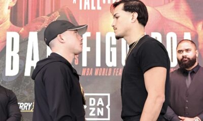 Ball and Figueroa face-to-face before world title clash Photo: Leigh Dawney/Queensberry