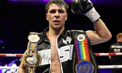 Ursu ​​became British and Commonwealth welterweight champion. Photo: Queensberry/Leigh Dawney