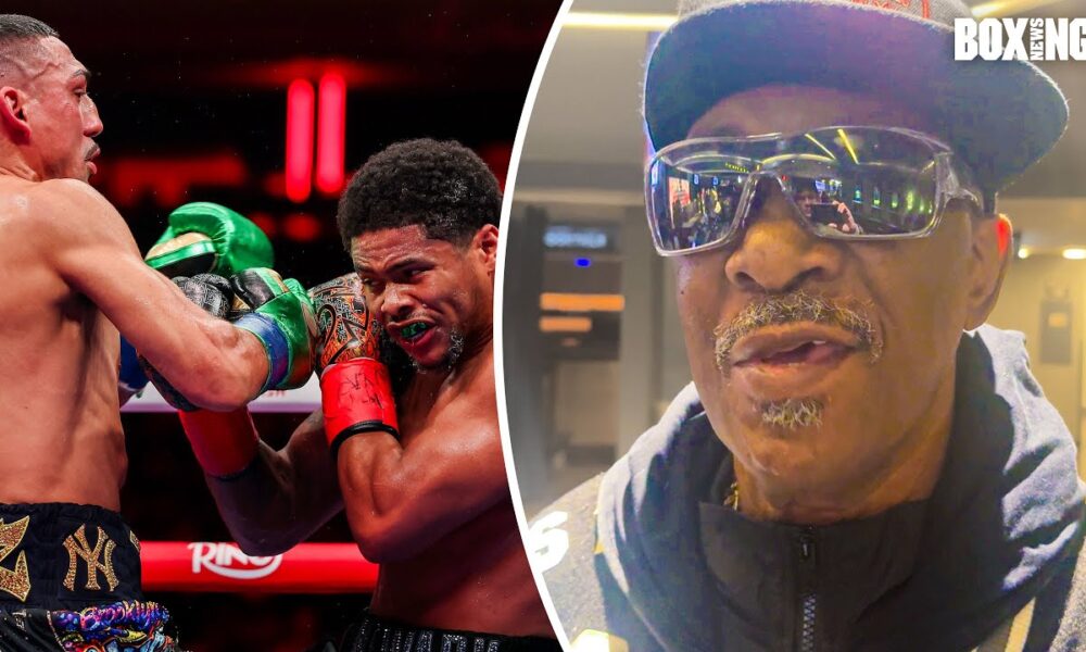 SHAKUR STEVENSON TRAINER WALI MOSES IMMEDIATELY REACTION TO MASTERCLASS WIN OVER TEOFIMO LOPEZ
