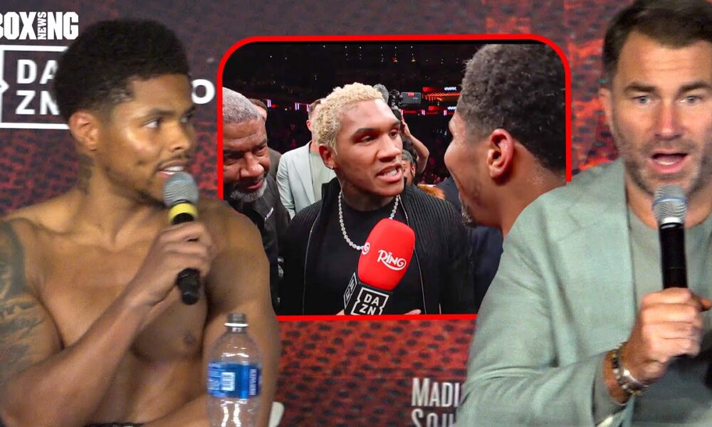 Shakur Stevenson SLAMS Conor Benn Over Rehydration Clauses IN FRONT OF EDDIE HEARN