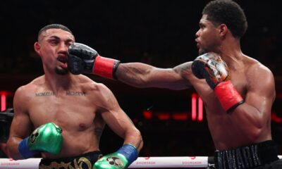 Shakur Stevenson dominated Teofimo Lopez in New York Photo: Cris Esqueda Matchroom Boxing