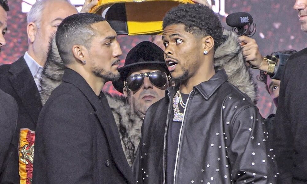 "YOU'RE A B!TCH!!" Teofimo Lopez vs. Shakur Stevenson HEATED FACE OFF IN NYC | DAZN Boxing