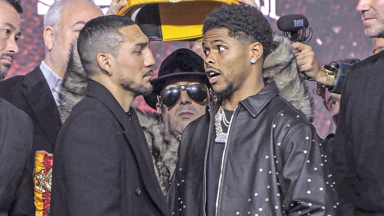 "YOU'RE A B!TCH!!" Teofimo Lopez vs. Shakur Stevenson HEATED FACE OFF IN NYC | DAZN Boxing