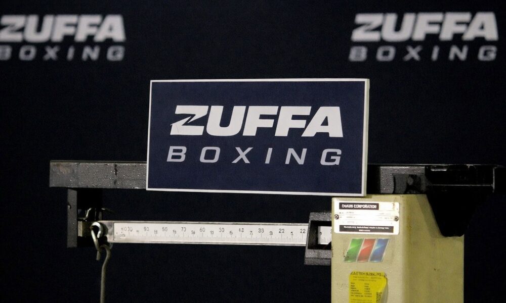 An image of Zuffa Boxing scales for boxer weights