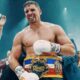 Rico Verhoeven wearing The Ring belt during boxing crossover buildup