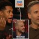 Devin Haney reacts during The Ring podcast debate as Mike Coppinger’s “hate the sanctioning bodies” comment is discussed