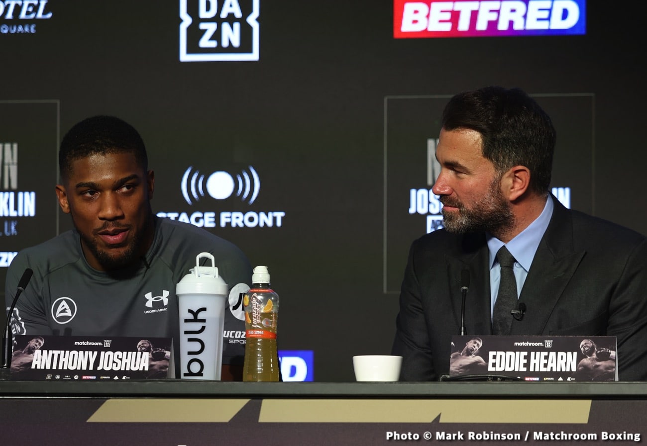 Image: Eddie Hearn Shuts Down Joshua vs. Fury Fight Claim