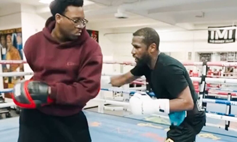 Floyd Mayweather BEGINS TRAINING for Pacquiao Rematch with Roger Mayweather’s Son Lehkei