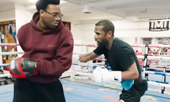 Floyd Mayweather BEGINS TRAINING for Pacquiao Rematch with Roger Mayweather’s Son Lehkei