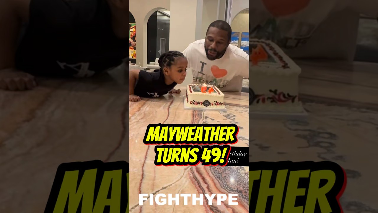 Floyd Mayweather CELEBRATES 49th Birthday with Grandson