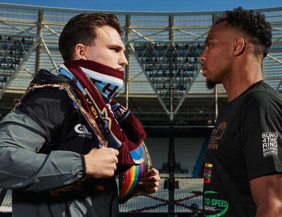 On Wednesday, Liddard and Denny came face to face. Photo: Mark Robinson Matchroom Boxing