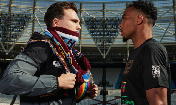 On Wednesday, Liddard and Denny came face to face. Photo: Mark Robinson Matchroom Boxing