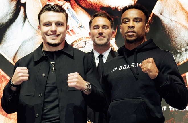 On Saturday, George Liddard will face Tyler Denny at the Copper Box Arena live on DAZN. Photo: Mark Robinson/Matchroom Boxing