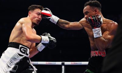 Denny gave Liddard everything he could. Photo: Mark Robinson Matchroom Boxing