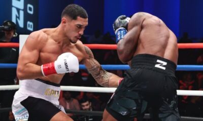 Jai Opetaia lands body shot during cruiserweight bout before IBF title was vacated