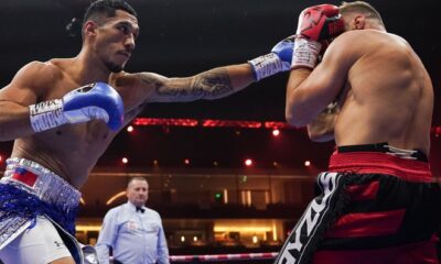 Opetaia defeated Briedis on the Fury-Usyk card in May 2024. Photo: Stephen Dunkley/Queensberry Promotions