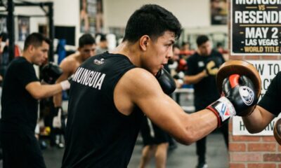Jaime Munguia trains ahead of his May 2 fight against Armando Resendiz