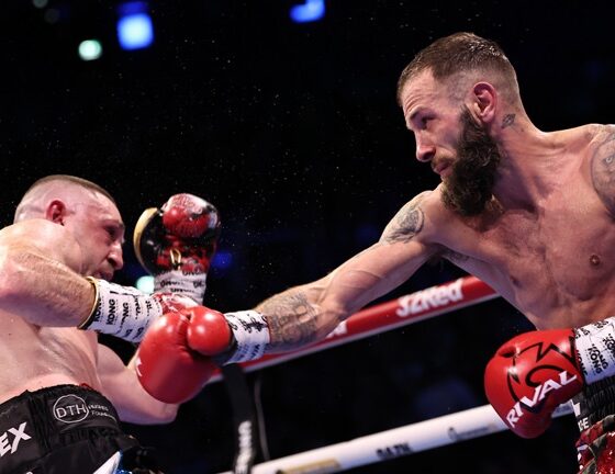 Cacace overtook Dickens in Dublin. Photo: Queensberry/Leigh Dawney