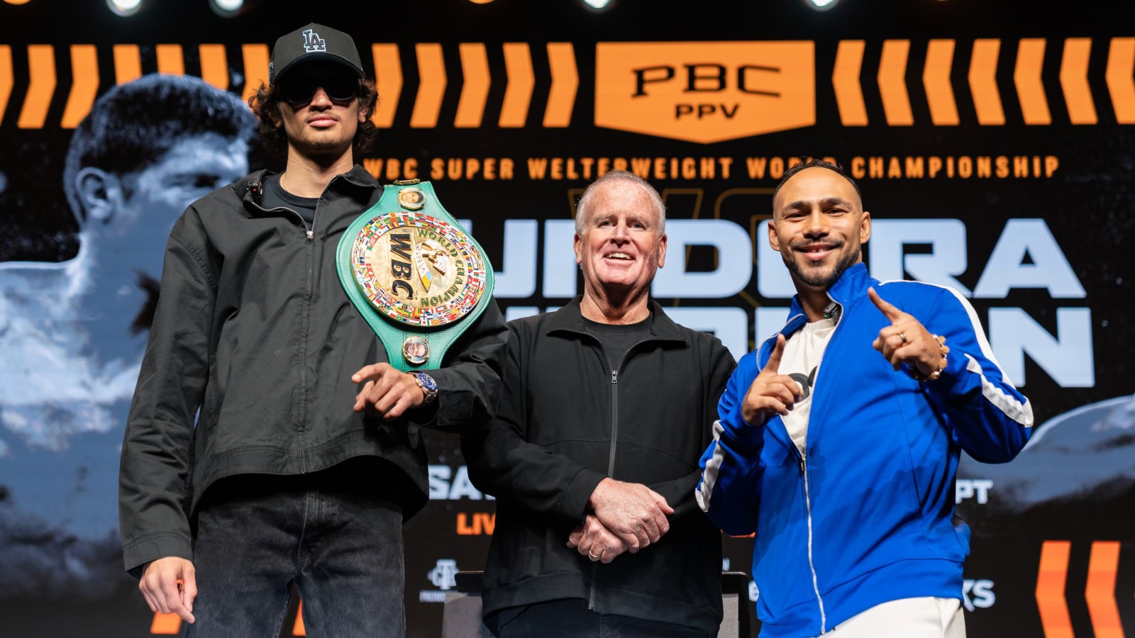 Sebastian Fundora and Keith Thurman face off with WBC super welterweight belt before Las Vegas fight