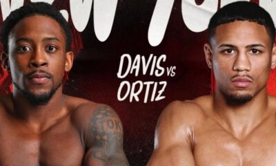Keyshawn Davis vs Jamaine Ortiz super lightweight fight poster