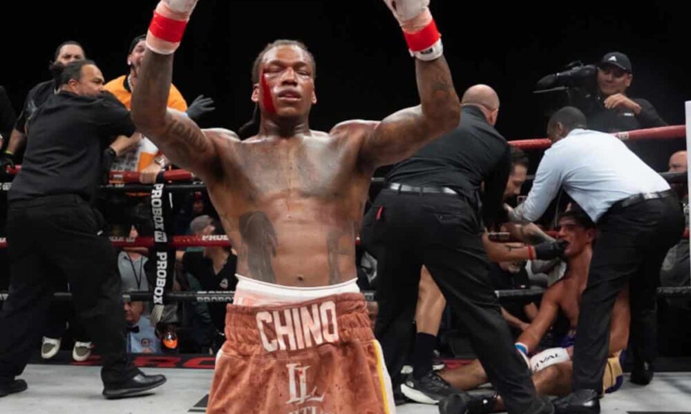 Image: Najee Lopez Stops Gallegos After Knockdown