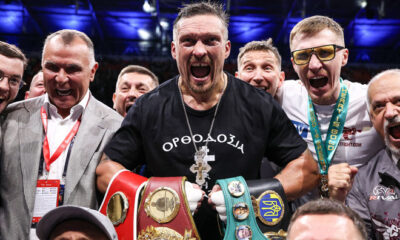 On May 23 in Egypt, Oleksandr Usyk will defend the WBC heavyweight world title in a fight against Rico Verhoeven. Photo: Leigh Dawney/Queensberry