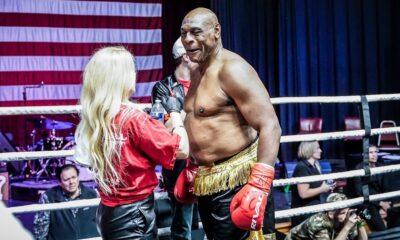 Oliver McCall defeating Gary Cobia on Country Box at age 59