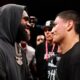 Jaron Ennis and Vergil Ortiz Jr face off during a boxing event