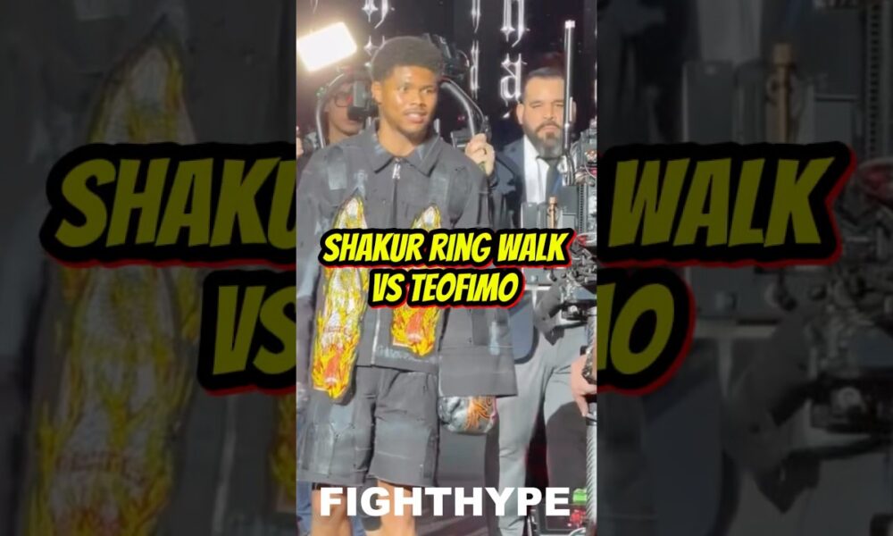Shakur Stevenson RING WALK vs Teofimo Lopez