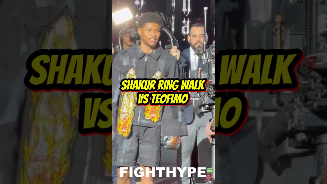 Shakur Stevenson RING WALK vs Teofimo Lopez