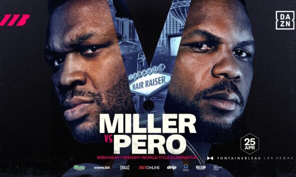 Image: Jarrell Miller returns to headline April 25 Las Vegas show vs Lenier Pero