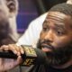 Adrien Broner talks at the press conference for his last fight.