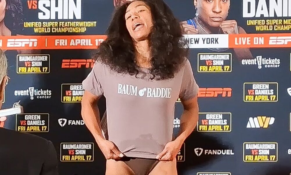 Alycia Baumgardner MAKES WEIGHT vs Bo Mi Re Shin | Official Weigh-In — “Baum Baddie!”