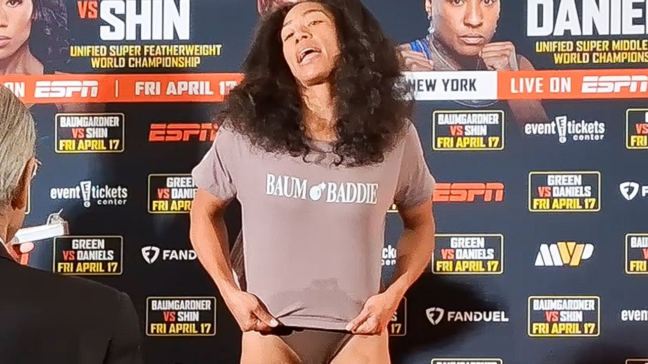 Alycia Baumgardner MAKES WEIGHT vs Bo Mi Re Shin | Official Weigh-In — “Baum Baddie!”