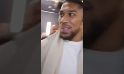 Anthony Joshua NEARLY PUNCHES SECURITY