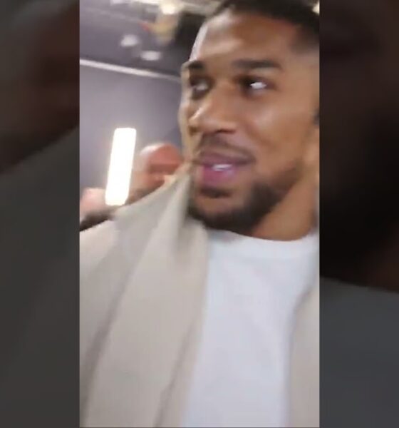 Anthony Joshua NEARLY PUNCHES SECURITY