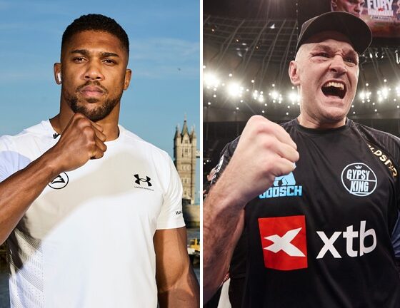 Joshua and Fury have signed a contract to fight. Photo: Mark Robinson