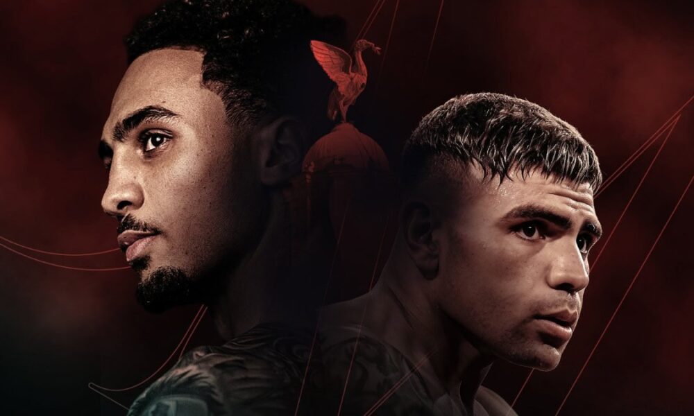 Ben Whittaker and Braian Suarez face off ahead of their Liverpool light heavyweight main event at the M&S Bank Arena