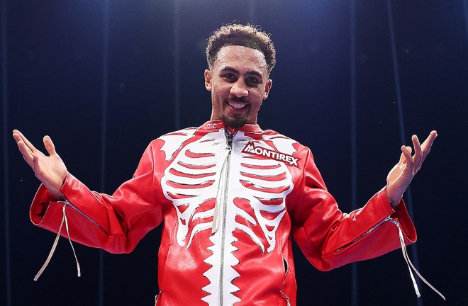 Ben Whittaker defeated Brian Suarez for Liverpool. Photo credit: Mark Robinson/Matchroom Boxing