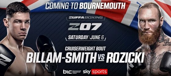 Image: Chris Billam-Smith Returns on June 6 vs Ryan Rozicki in Zuffa UK Debut