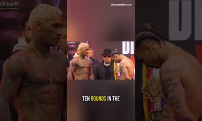 Conor Benn TENSE FACE OFF after WEIGH-IN with Regis Prograis