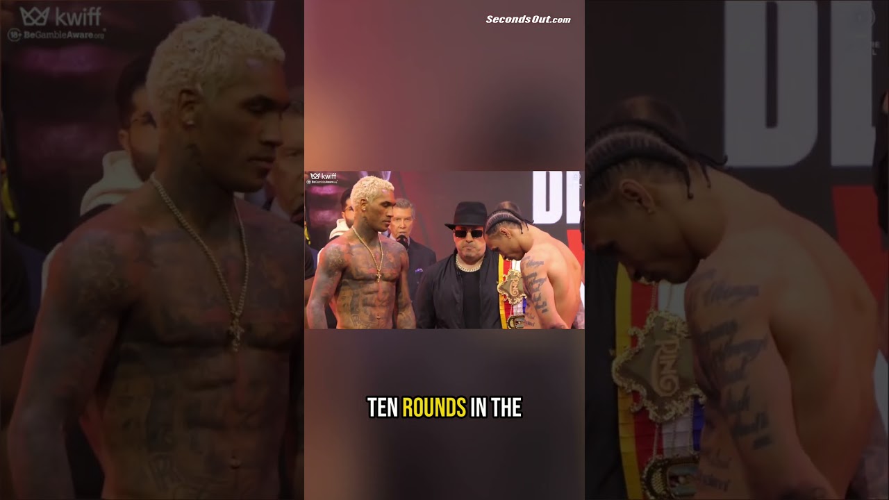 Conor Benn TENSE FACE OFF after WEIGH-IN with Regis Prograis