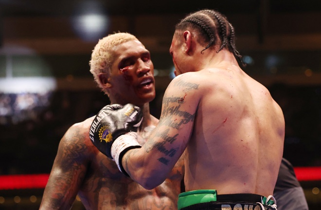 Regis Prograis retired after losing to Conor Benn. Photo credit: Netflix/Mark Robinson