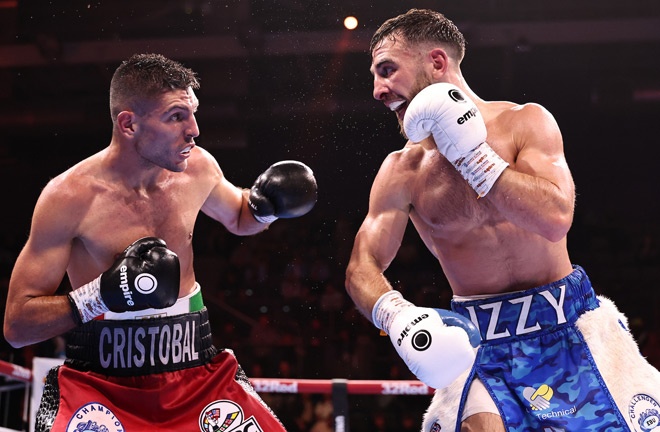 Lorente and Collins tied in October. Photo: Leigh Dawney/Queensberry