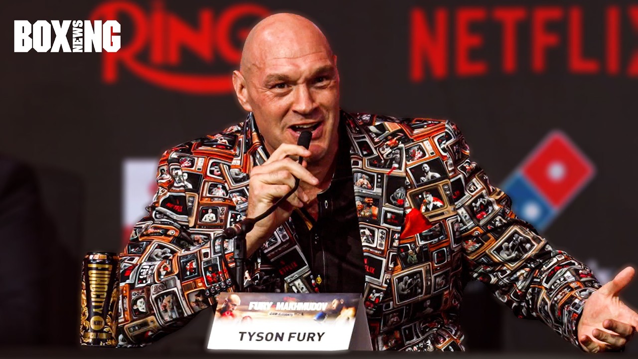 "DON'T WANT TO GET CHINNED LIKE JOSHUA!" Tyson Fury GOES OFF At Final Presser For Comeback Fight