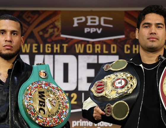 David Benavidez challenges unified cruiserweight world champion Zurdo Ramirez on May 2 in Las Vegas Photo: Cris Esqueda/Golden Boy Promotions