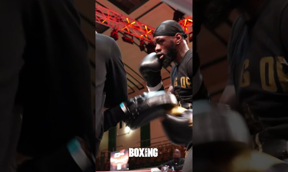 Deontay Wilder Smashes Pads Ahead Of Derek Chisora Fight