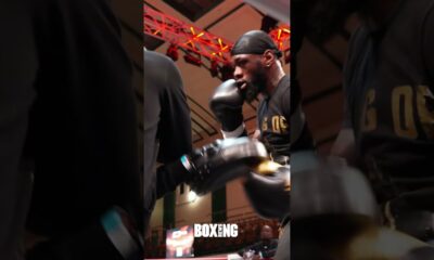 Deontay Wilder Smashes Pads Ahead Of Derek Chisora Fight